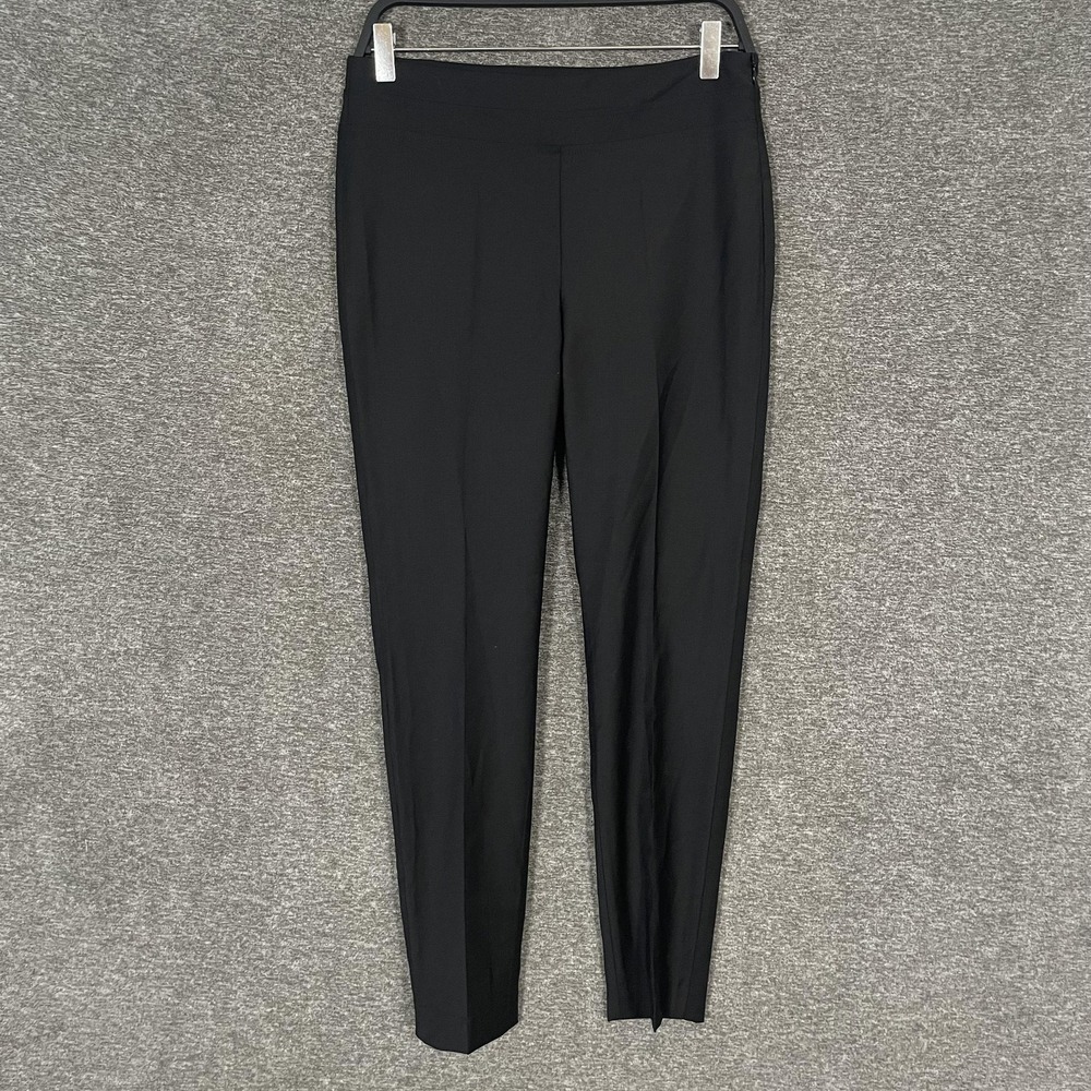 Brunello Cucinelli Dress Pants Womens 6 Black Slim Twill Stretch Ankle Italy
